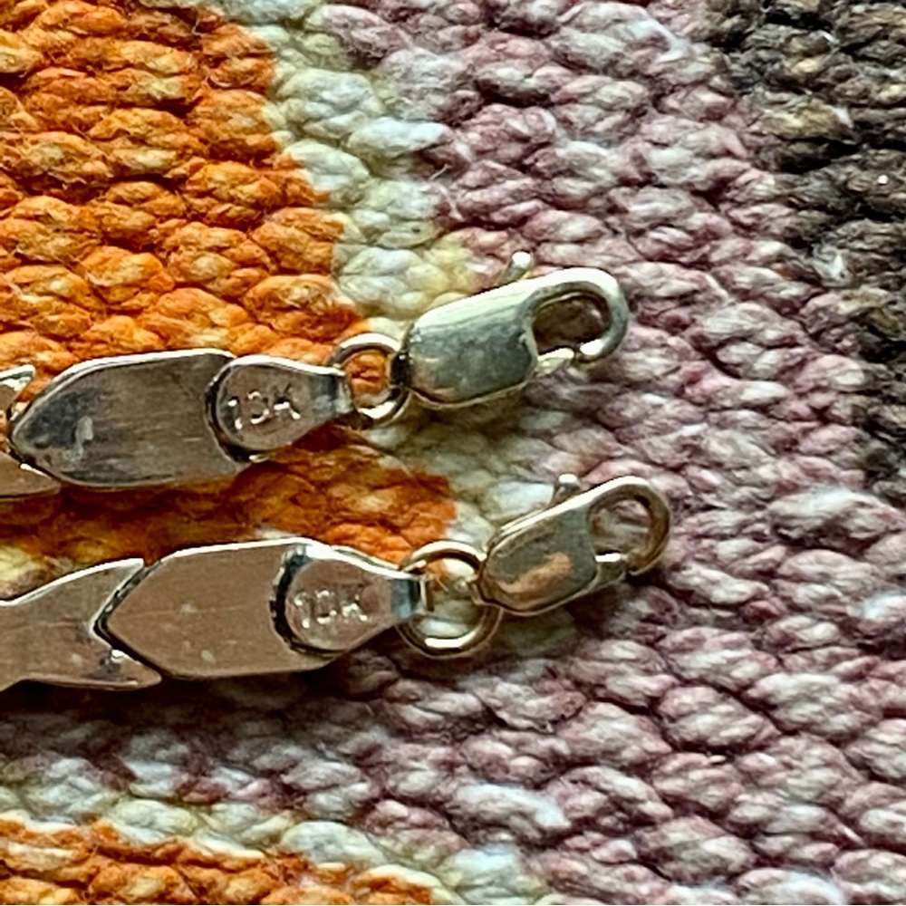 BEAUTIFUL SOLID 10K YELLOW GOLD VINTAGE Hugs & Kisses XOXO Matching Set 10K - Picture 9 of 15